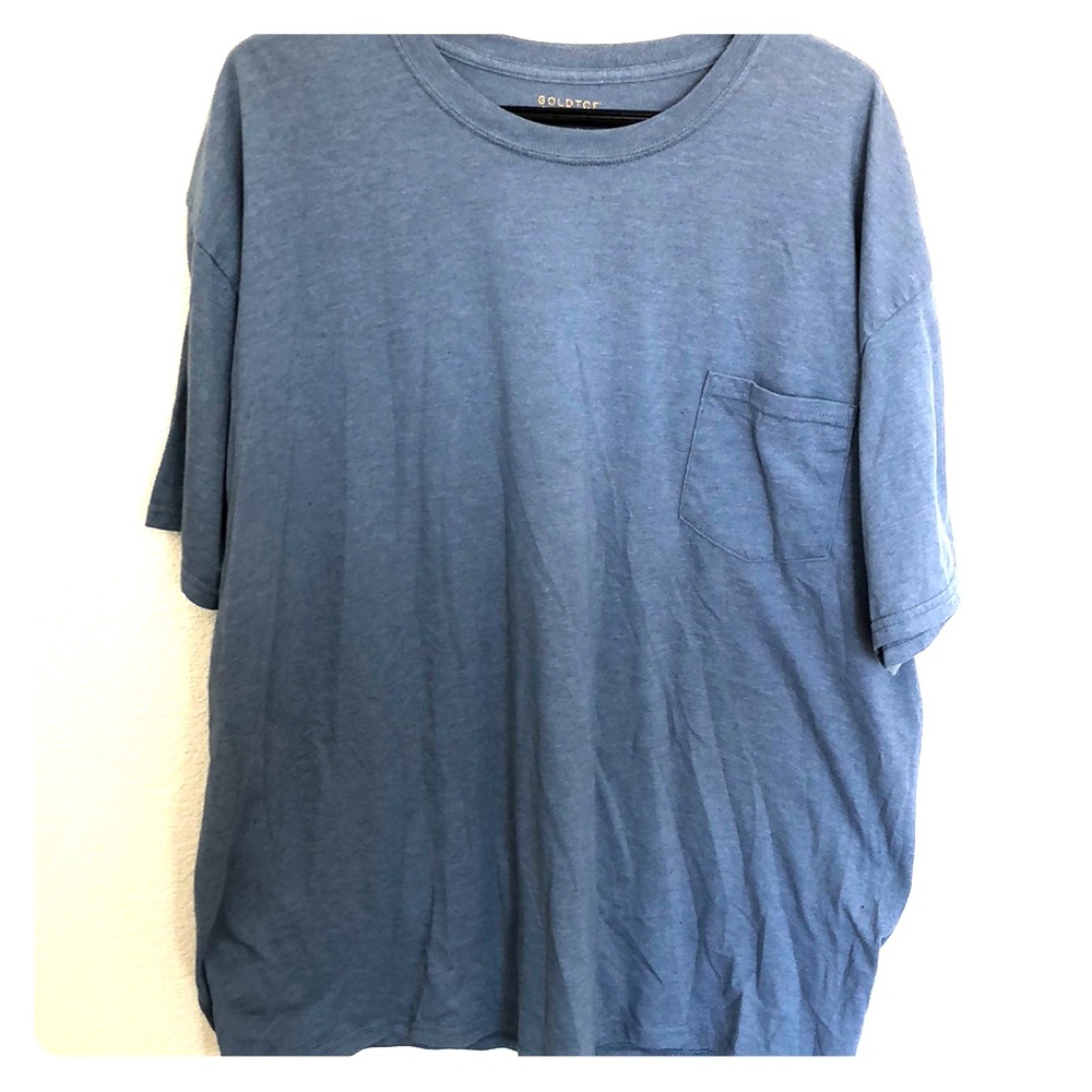 Goldtoe Blue T Shirt with Pocket